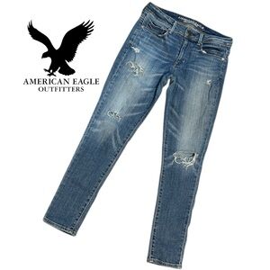 American Eagle Outfitters Women’s Super Skinny‎ Distressed Jeans - Size 6